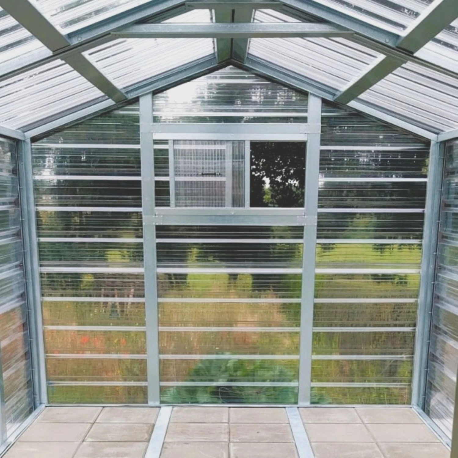 Adman Steel Sheds Multigrow 9.4x14.7 Greenhouse With Adjustable Vent 2 Adman Steel Sheds Multigrow 9.4x14.7 Greenhouse With Adjustable Vent - Image 2