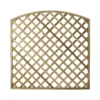 Arched Pine Trellis Panel (W)180cm X (H)180cm