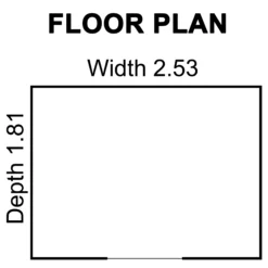 Arrow Greenvale 8x6 Apex Green & White Metal Shed -Bestway Garden Sales Store arrow greenvale 8x6 apex green white metal shed5013856993278 02t bq