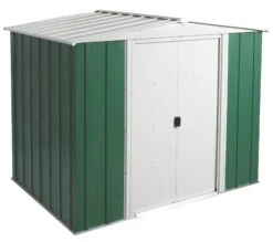 Arrow Greenvale 8x6 Apex Green & White Metal Shed