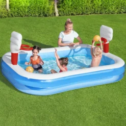 Bestway Bestway® Plain ABS Plastic & PVC Family Fun Pool (W) 1.68m X (L) 2.51m -Bestway Garden Sales Store bestway bestway plain abs plastic pvc family fun pool w 1 68m x l 2 51m6942138914153 01i
