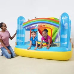 Bestway Multicolour Small Balloon Rectangular Bouncy Castle -Bestway Garden Sales Store bestway multicolour small balloon rectangular bouncy castle6942138952155 01i