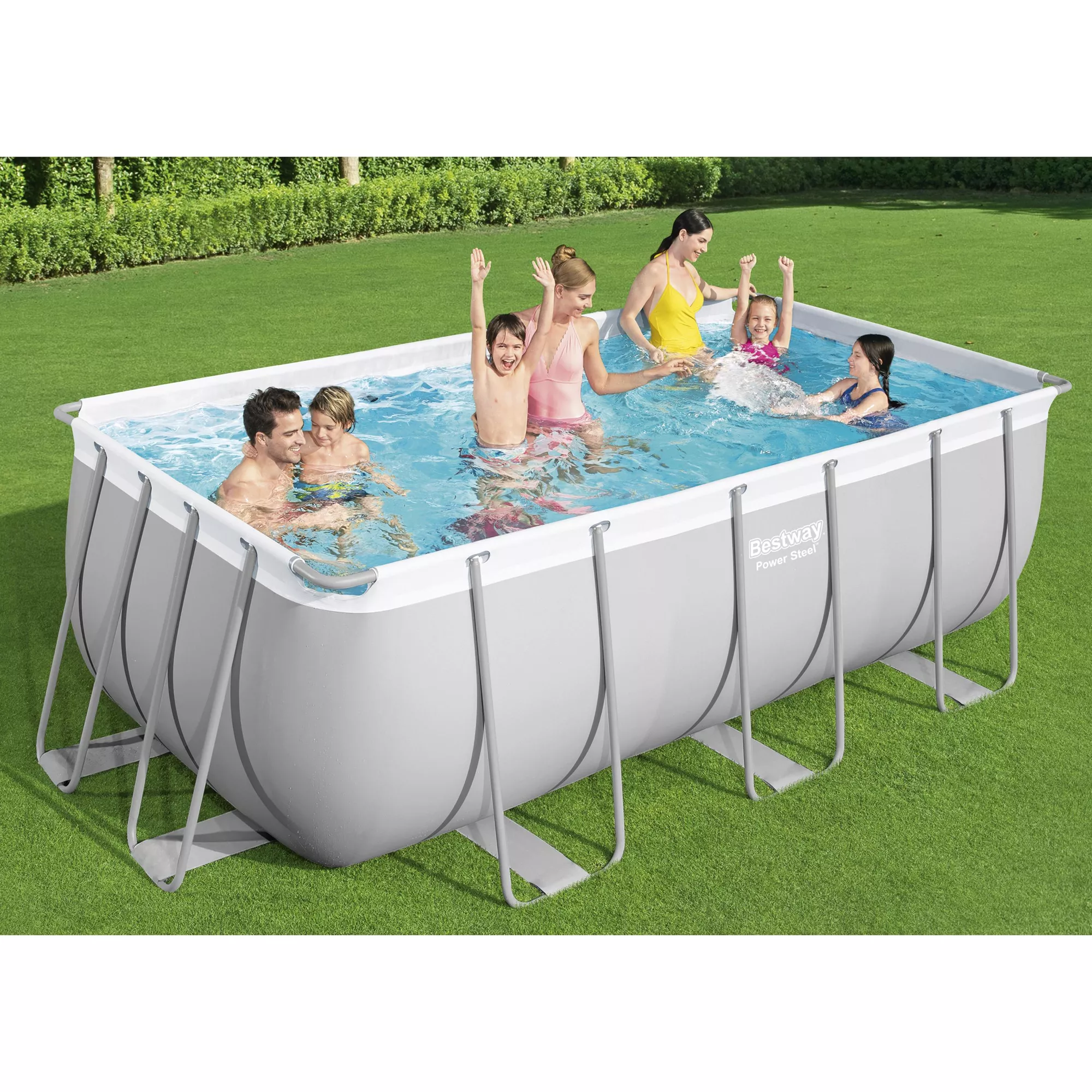 Bestway Power Steel Metal & Plastic Pool (W) 2.01m X (L) 4.12m 6 Bestway Power Steel Metal & Plastic Pool (W) 2.01m X (L) 4.12m - Image 6