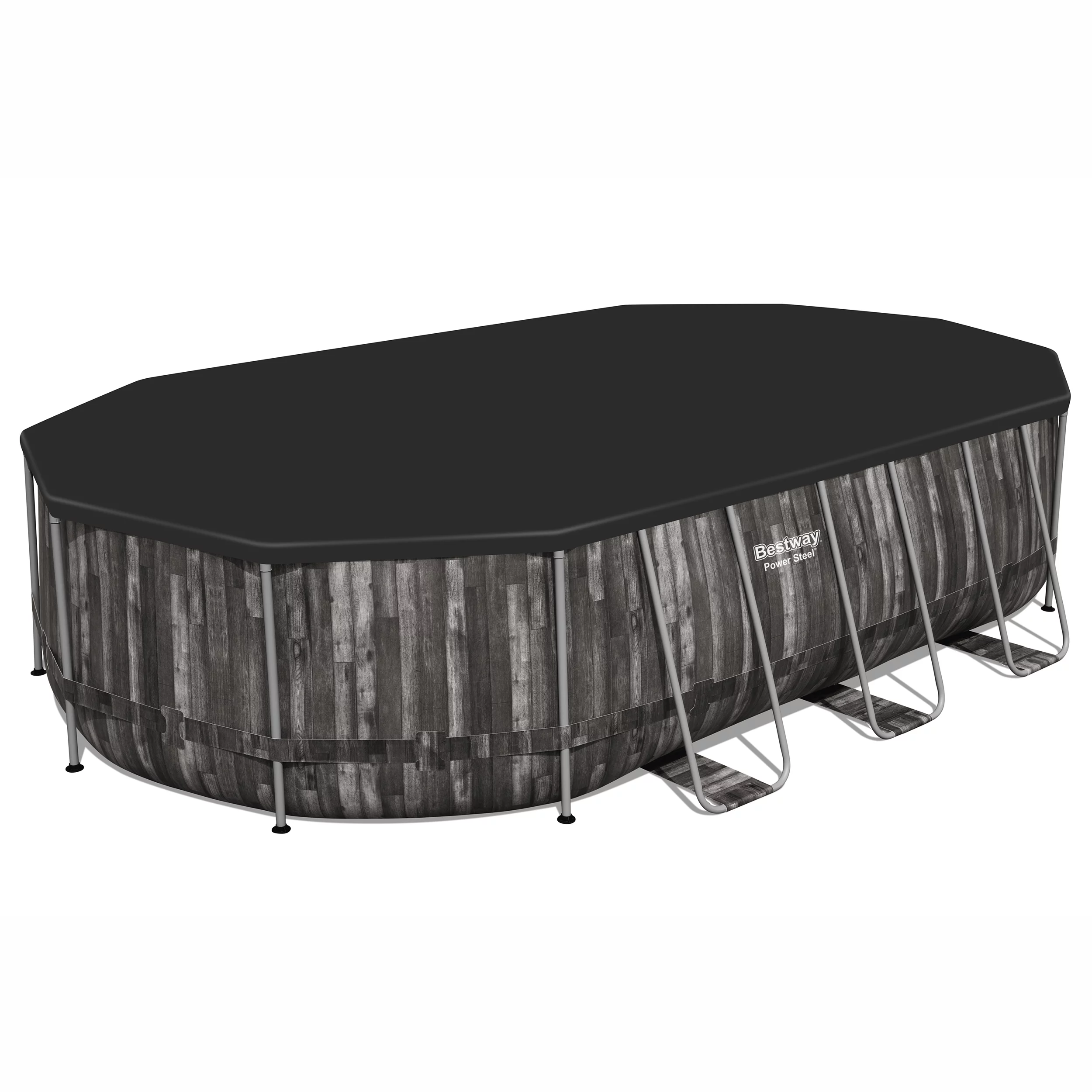 Bestway Power Steel® Wood Effect Polyvinyl Chloride (PVC) & Steel Pool (W) 3.66m X (L) 6.1m 10 Bestway Power Steel® Wood Effect Polyvinyl Chloride (PVC) & Steel Pool (W) 3.66m X (L) 6.1m - Image 10