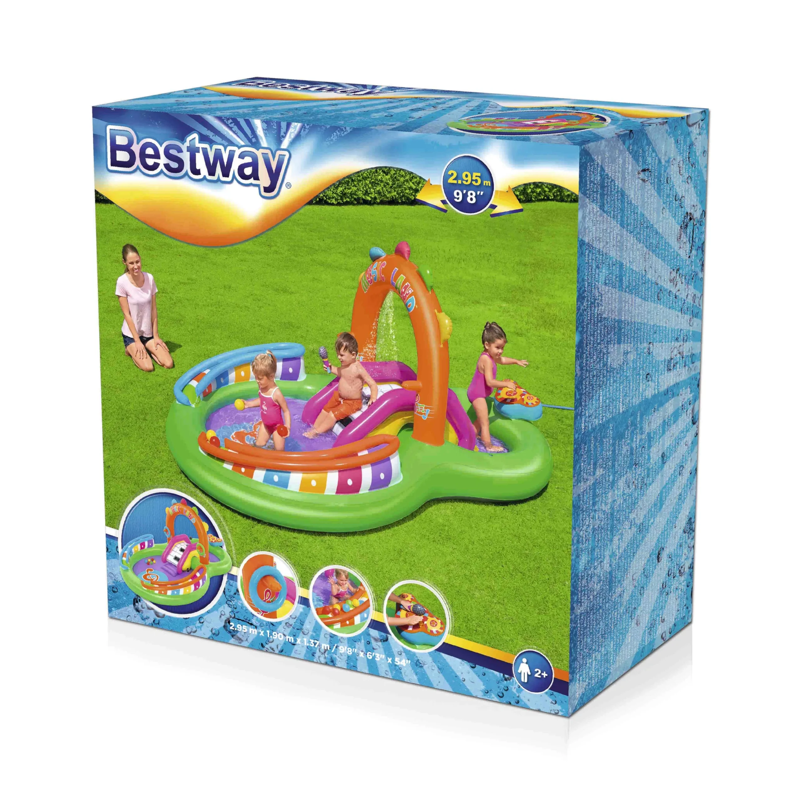 Bestway Sing 'n' Splash Multicolour Small Play Centre 2 Bestway Sing 'n' Splash Multicolour Small Play Centre - Image 2