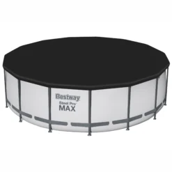 Bestway Steel Pro MAX™ Plain Polyvinyl Chloride (PVC) & Steel Pool (W) 4.57m X (L) 4.57m -Bestway Garden Sales Store bestway steel pro max plain polyvinyl chloride pvc steel pool w 4 57m x l 4 57m6941607328156 21c