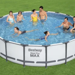 Bestway Steel Pro Max Polyvinyl Chloride (PVC) Pool (W) 5.49m X (L) 5.49m -Bestway Garden Sales Store bestway steel pro max polyvinyl chloride pvc pool w 5 49m x l 5 49m6942138983791 02i bq