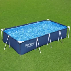 Bestway Steel Pro® Plain Polyvinyl Chloride (PVC) & Steel Pool (W) 2.11m X (L) 4m -Bestway Garden Sales Store bestway steel pro plain polyvinyl chloride pvc steel pool w 2 11m x l 4m6942138949728 21i