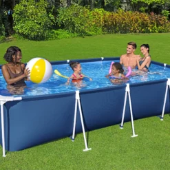 Bestway Steel Pro® Plain Polyvinyl Chloride (PVC) & Steel Pool (W) 2.11m X (L) 4m -Bestway Garden Sales Store bestway steel pro plain polyvinyl chloride pvc steel pool w 2 11m x l 4m6942138949728 22i