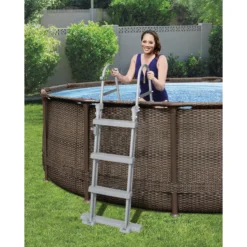 Bestway Steel Pro Rattan Print Metal & Plastic Pool -Bestway Garden Sales Store bestway steel pro rattan print metal plastic pool6942138986228 03i bq