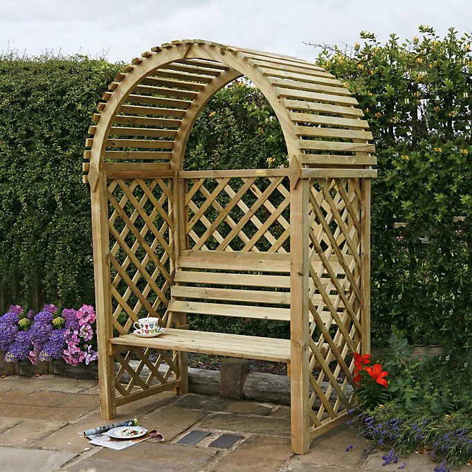 Blooma Chiltern Round Top Arbour, (H)1990mm (W)1340mm (D)800mm - Assembly Required 3 Blooma Chiltern Round Top Arbour, (H)1990mm (W)1340mm (D)800mm - Assembly Required - Image 3