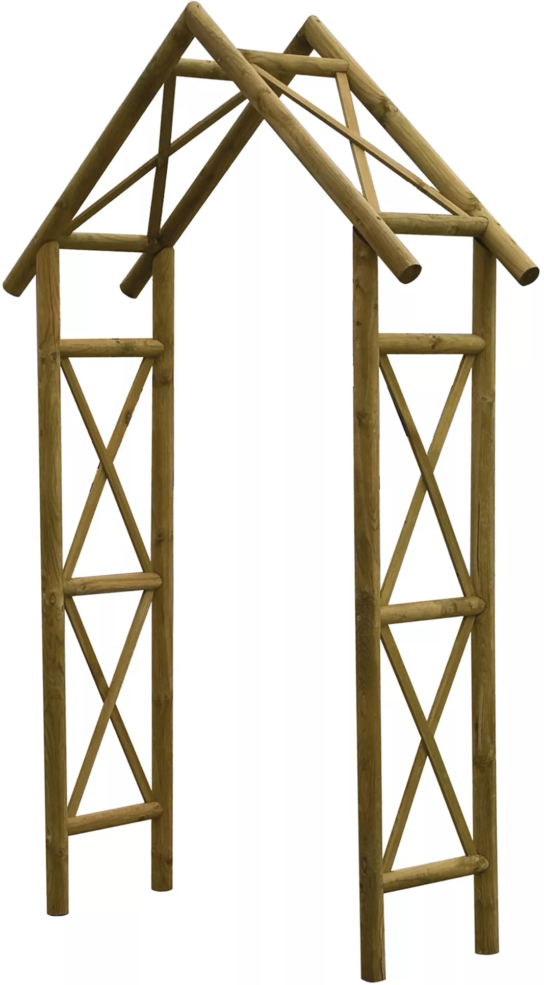 Blooma Cottage Apex Top Wood Arch 2 Blooma Cottage Apex Top Wood Arch - Image 2