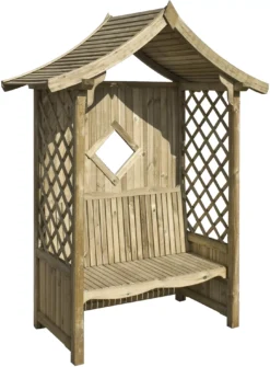 Blooma Elegant Arbour, (H)2340mm (W)1760mm (D)940mm - Assembly Service Included -Bestway Garden Sales Store blooma elegant arbour h 2340mm w 1760mm d 940mm assembly service included5397007111620 03c BQ