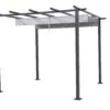 Blooma Moses Dark Grey Square Gazebo, (W)3m (D)3m - Assembly Required