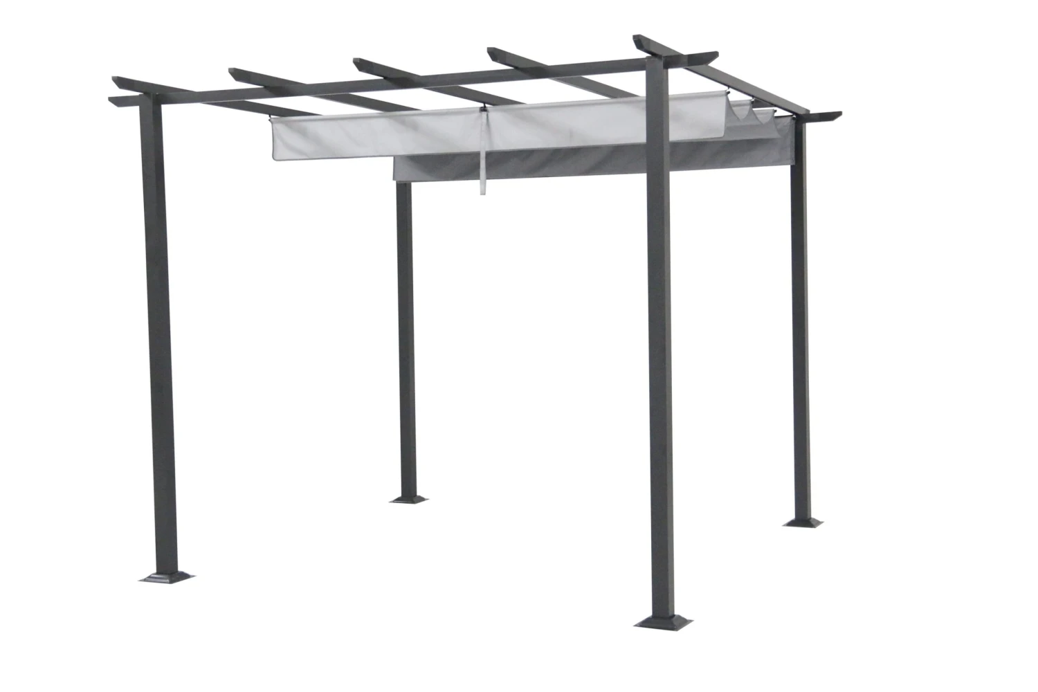 Blooma Moses Dark Grey Square Gazebo, (W)3m (D)3m - Assembly Required 1 Blooma Moses Dark Grey Square Gazebo, (W)3m (D)3m - Assembly Required