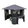 Canadian Spa Company Frazer Square Gazebo, (W)3.37m (D)3.37m - Assembly Required