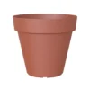 Capri Terracotta Polypropylene (PP) Plain Round Plant Pot (Dia)60cm