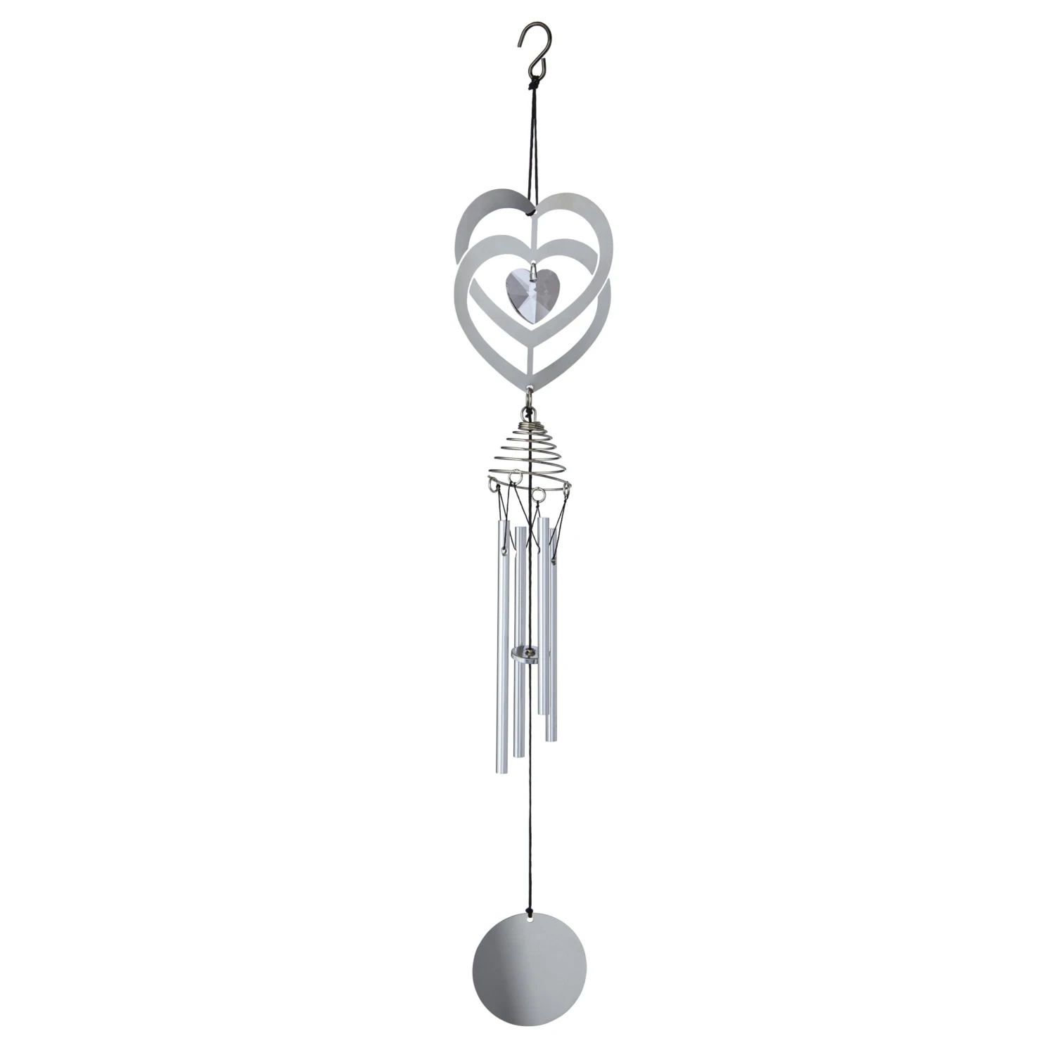 Flamboya Crystal Heart Wind Spinner 51cm 1 Flamboya Crystal Heart Wind Spinner 51cm