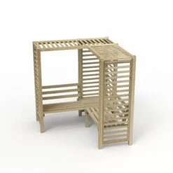 Forest Firenze Corner Arbour, (H)1970mm (W)1800mm (D)1800mm - Assembly Required -Bestway Garden Sales Store forest firenze corner arbour h 1970mm w 1800mm d 1800mm assembly required5013053185049 03c bq