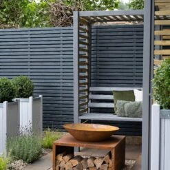 Forest Firenze Corner Arbour, (H)1970mm (W)1800mm (D)1800mm - Assembly Required -Bestway Garden Sales Store forest firenze corner arbour h 1970mm w 1800mm d 1800mm assembly required5013053185049 41c bq