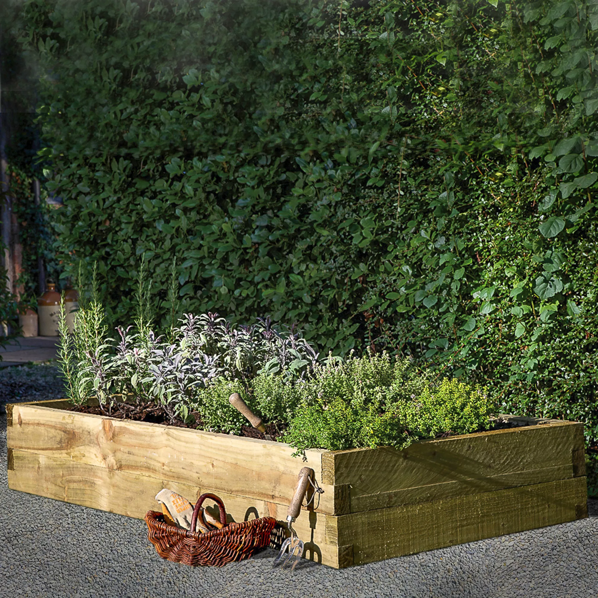 Forest Garden 1.8m X 0.9m Mixed Softwood Rectangular Raised Bed Kit 1.62m² 2 Forest Garden 1.8m X 0.9m Mixed Softwood Rectangular Raised Bed Kit 1.62m² - Image 2