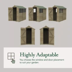 Forest Garden 10x10 Apex Pressure Treated Overlap Wooden Shed With Floor (Base Included) - Assembly Service Included -Bestway Garden Sales Store forest garden 10x10 apex pressure treated overlap wooden shed with floor base included assembly service included5013053192801 04t