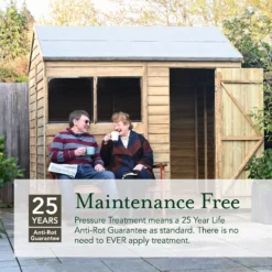 Forest Garden 10x10 Apex Pressure Treated Overlap Wooden Shed With Floor (Base Included) - Assembly Service Included -Bestway Garden Sales Store forest garden 10x10 apex pressure treated overlap wooden shed with floor base included assembly service included5013053192801 05t