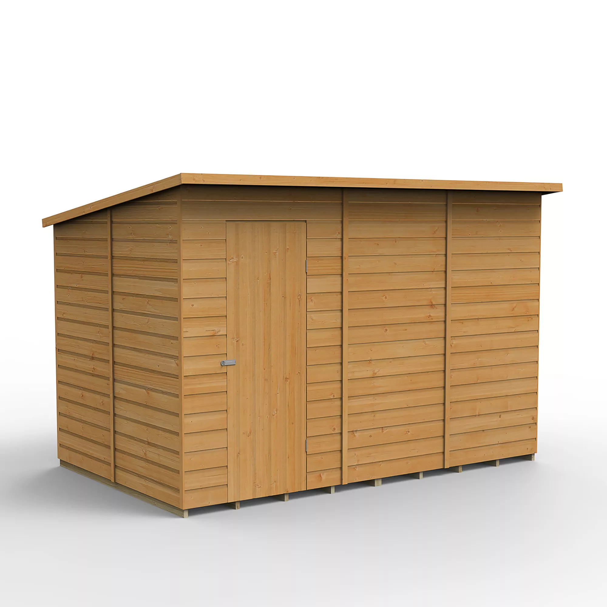 Forest Garden 10x6 Pent Dip Treated Shiplap Wooden Shed With Floor (Base Included) - Assembly Service Included 2 Forest Garden 10x6 Pent Dip Treated Shiplap Wooden Shed With Floor (Base Included) - Assembly Service Included - Image 2