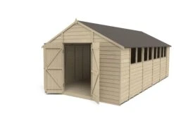 Forest Garden 20x10 Ft Apex Overlap Wooden 2 Door 8 Windows Shed With Floor -Bestway Garden Sales Store forest garden 20x10 ft apex overlap wooden 2 door 8 windows shed with floor5013053178072 21c bq