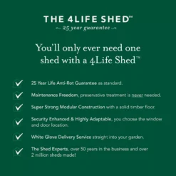 Forest Garden 5x3 Apex Pressure Treated Overlap Wooden Shed With Floor (Base Included) 14 Forest Garden 5x3 Apex Pressure Treated Overlap Wooden Shed With Floor (Base Included) -Bestway Garden Sales Store forest garden 5x3 apex pressure treated overlap wooden shed with floor base included 5013053192801 03t