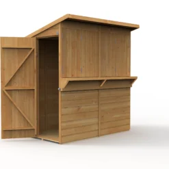 Forest Garden 6x3 Ft Pent Shiplap Garden Bar With Single Door -Bestway Garden Sales Store forest garden 6x3 ft pent shiplap garden bar with single door5013053184066 03c bq