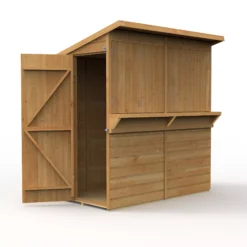 Forest Garden 6x3 Pent Dip Treated Shiplap Wooden Shed With Floor - Assembly Service Included -Bestway Garden Sales Store forest garden 6x3 pent dip treated shiplap wooden shed with floor assembly service included5013053184073 03c