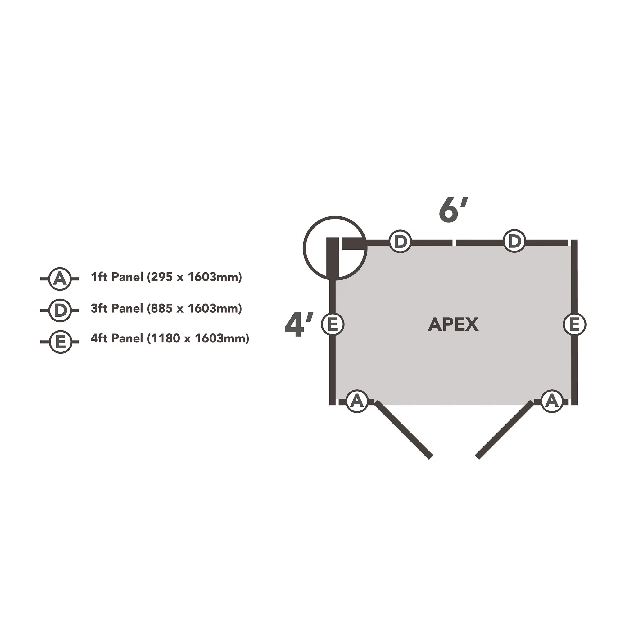 Forest Garden 6x4 Apex Pressure Treated Overlap Wooden Shed With Floor (Base Included) 10 Forest Garden 6x4 Apex Pressure Treated Overlap Wooden Shed With Floor (Base Included) - Image 10