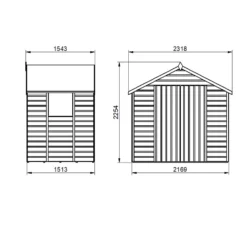 Forest Garden 7X5 Apex Dip Treated Shiplap Shed With Floor - Assembly Service Included -Bestway Garden Sales Store forest garden 7x5 apex dip treated shiplap shed with floor assembly service included5013053182741 01t bq