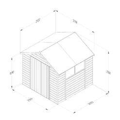 Forest Garden 7x7 Apex Dip Treated Shiplap Wooden Shed With Floor 7 Forest Garden 7x7 Apex Dip Treated Shiplap Wooden Shed With Floor -Bestway Garden Sales Store forest garden 7x7 apex dip treated shiplap wooden shed with floor5013053194164 02i