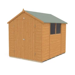 Forest Garden 8x6 Ft Apex Shiplap Wooden 2 Door 2 Windows Shed With Floor (Base Included) -Bestway Garden Sales Store forest garden 8x6 ft apex shiplap wooden 2 door 2 windows shed with floor base included 5013053178782 02c bq