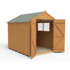 Forest Garden 8x6 Ft Apex Shiplap Wooden 2 Door 2 Windows Shed With Floor (Base Included) -Bestway Garden Sales Store forest garden 8x6 ft apex shiplap wooden 2 door 2 windows shed with floor base included 5013053178782 03c bq