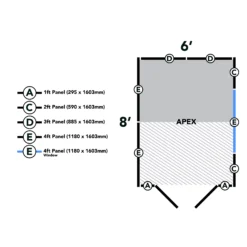 Forest Garden 8x6 Ft Apex Shiplap Wooden 2 Door 2 Windows Shed With Floor (Base Included) -Bestway Garden Sales Store forest garden 8x6 ft apex shiplap wooden 2 door 2 windows shed with floor base included 5013053178782 05t bq