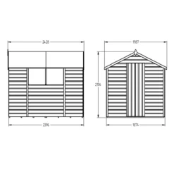 Forest Garden 8x6 Ft Apex Shiplap Wooden 2 Windows Shed With Floor (Base Included) -Bestway Garden Sales Store forest garden 8x6 ft apex shiplap wooden 2 windows shed with floor base included 5013053178737 04t bq