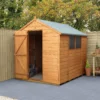 Forest Garden 8x6 Ft Apex Shiplap Wooden 2 Windows Shed With Floor (Base Included)
