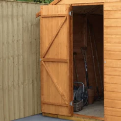 Forest Garden 8x6 Ft Apex Shiplap Wooden 2 Windows Shed With Floor (Base Included) -Bestway Garden Sales Store forest garden 8x6 ft apex shiplap wooden 2 windows shed with floor base included 5013053178737 06i bq