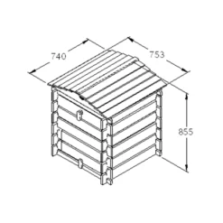 Forest Garden Beehive Composter 250L -Bestway Garden Sales Store forest garden beehive composter 250l5013053134870 01t