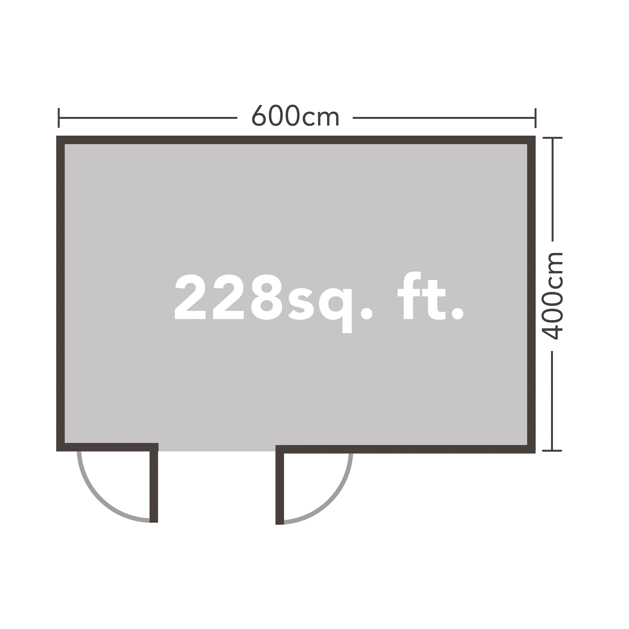 Forest Garden Blakedown 6x4 Toughened Glass Pent Loglap Solid Wood Cabin With Double Door - Assembly Service Included 12 Forest Garden Blakedown 6x4 Toughened Glass Pent Loglap Solid Wood Cabin With Double Door - Assembly Service Included - Image 12