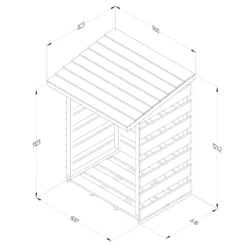 Forest Garden Compact Timber 3x3 Ft Pent Log Store 13 Forest Garden Compact Timber 3x3 Ft Pent Log Store -Bestway Garden Sales Store forest garden compact timber 3x3 ft pent log store5013053189900 01t