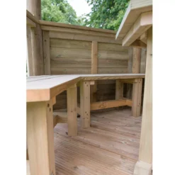 Forest Garden Furnished Cedar Roof Hexagonal Gazebo, (W)4900mm (D)4240mm (Green Cushion Included) 15 Forest Garden Furnished Cedar Roof Hexagonal Gazebo, (W)4900mm (D)4240mm (Green Cushion Included) -Bestway Garden Sales Store forest garden furnished cedar roof hexagonal gazebo w 4900mm d 4240mm green cushion included 5013053172612 03i