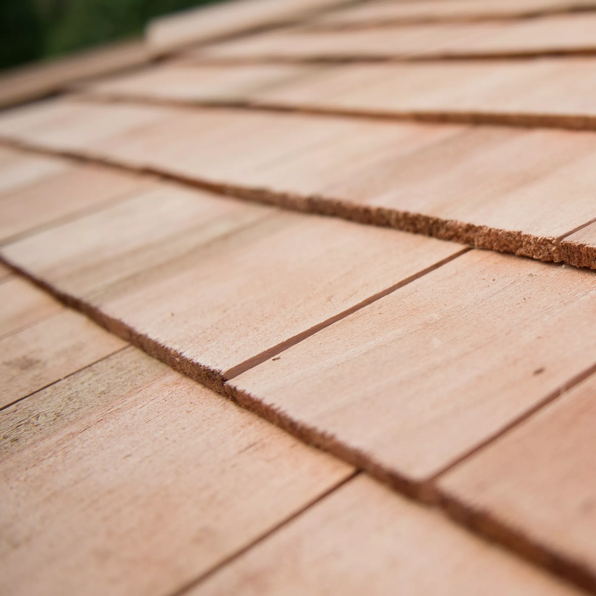 Forest Garden Furnished Cedar Roof Hexagonal Gazebo, (W)4900mm (D)4240mm (Green Cushion Included) 11 Forest Garden Furnished Cedar Roof Hexagonal Gazebo, (W)4900mm (D)4240mm (Green Cushion Included) - Image 11