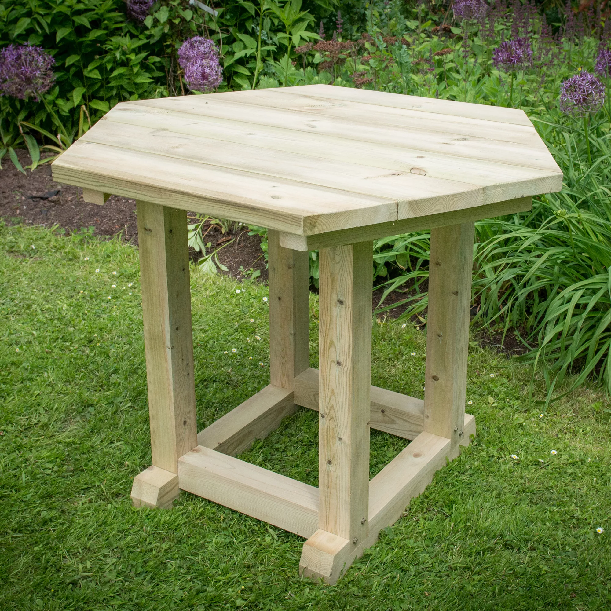 Forest Garden Furnished Hexagonal Gazebo, (W)3.78m (D)3.27m 2 Forest Garden Furnished Hexagonal Gazebo, (W)3.78m (D)3.27m - Image 2