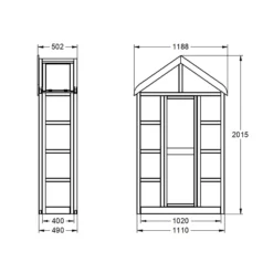 Forest Garden Georgian Wall Greenhouse With Auto Vent -Bestway Garden Sales Store forest garden georgian wall greenhouse with auto vent5013053185087 01t bq