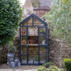 Forest Garden Georgian Wall Greenhouse With Auto Vent -Bestway Garden Sales Store forest garden georgian wall greenhouse with auto vent5013053185087 04i bq