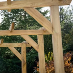 Forest Garden Hanbury Flat Top European Softwood Arch (H) 213.5cm X (W) 209cm 7 Forest Garden Hanbury Flat Top European Softwood Arch (H) 213.5cm X (W) 209cm -Bestway Garden Sales Store forest garden hanbury flat top european softwood arch h 213 5cm x w 209cm5013053190128 02i